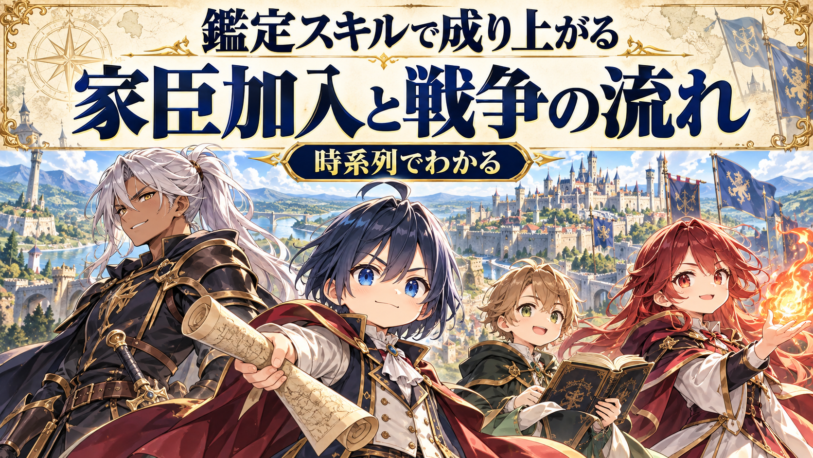 家臣加入と戦争の流れ